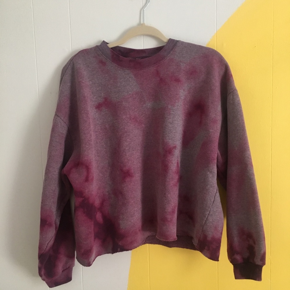 Tie-Dye cropped sweatshirt